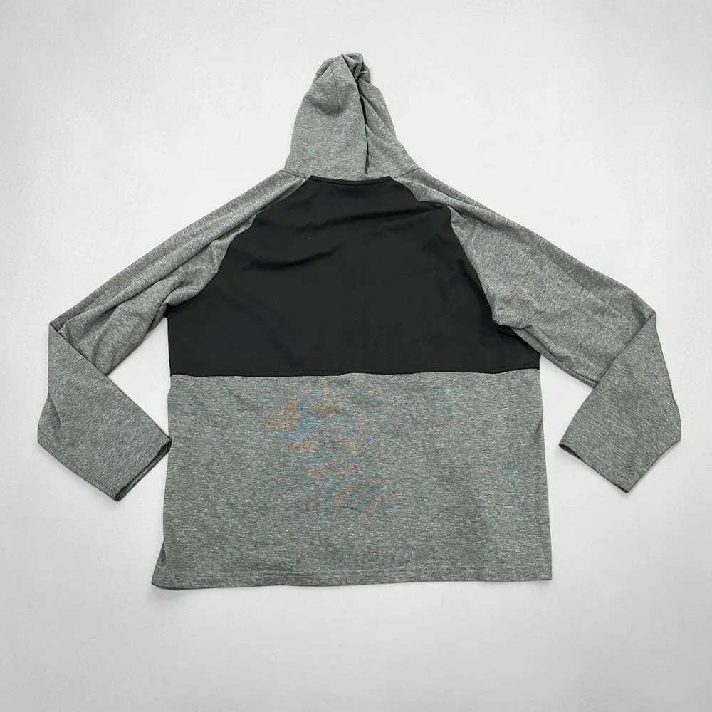 Nike Therma-FIT Full Zip Training Hoodie Colorblock Grey Black XXL Mens DD2102